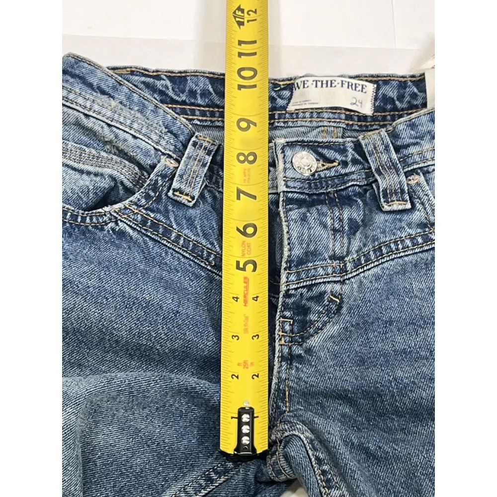 Free People‎ We The Free Shelby Boyfriend Jeans Womens 24 Low Rise Button Fly